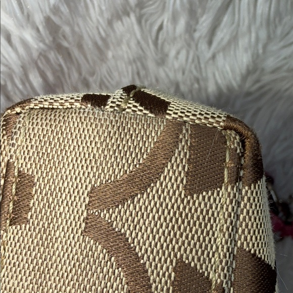 Coach EU C vintage Picard pink striped shoulder/Cross 2 Hang tags clean in/out! - Picture 9 of 11